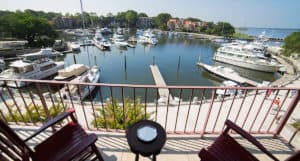 The Harbour Town Yacht Club offers the best views of all Hilton Head private clubs.